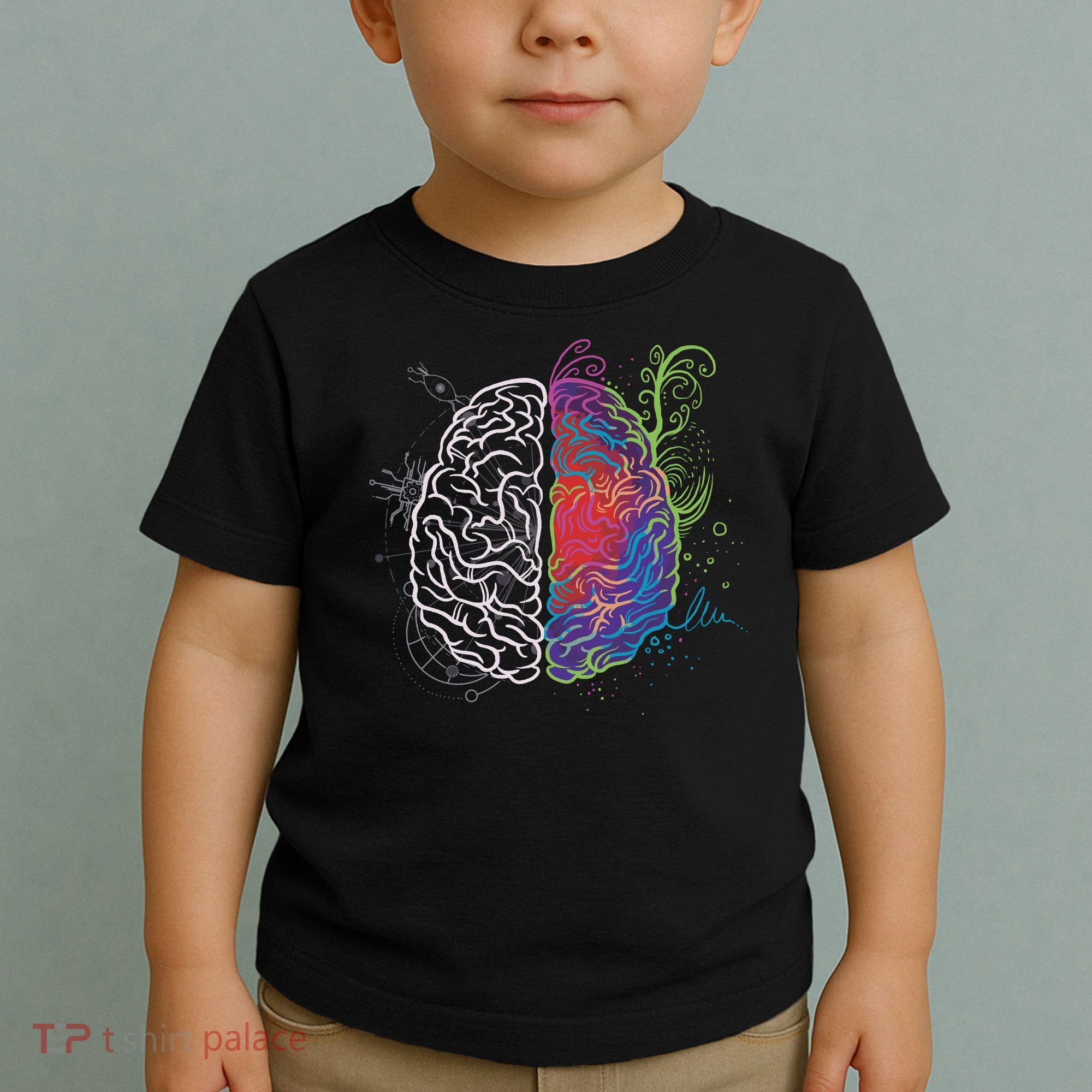 Artistic And Logical Brain Toddler T-Shirt