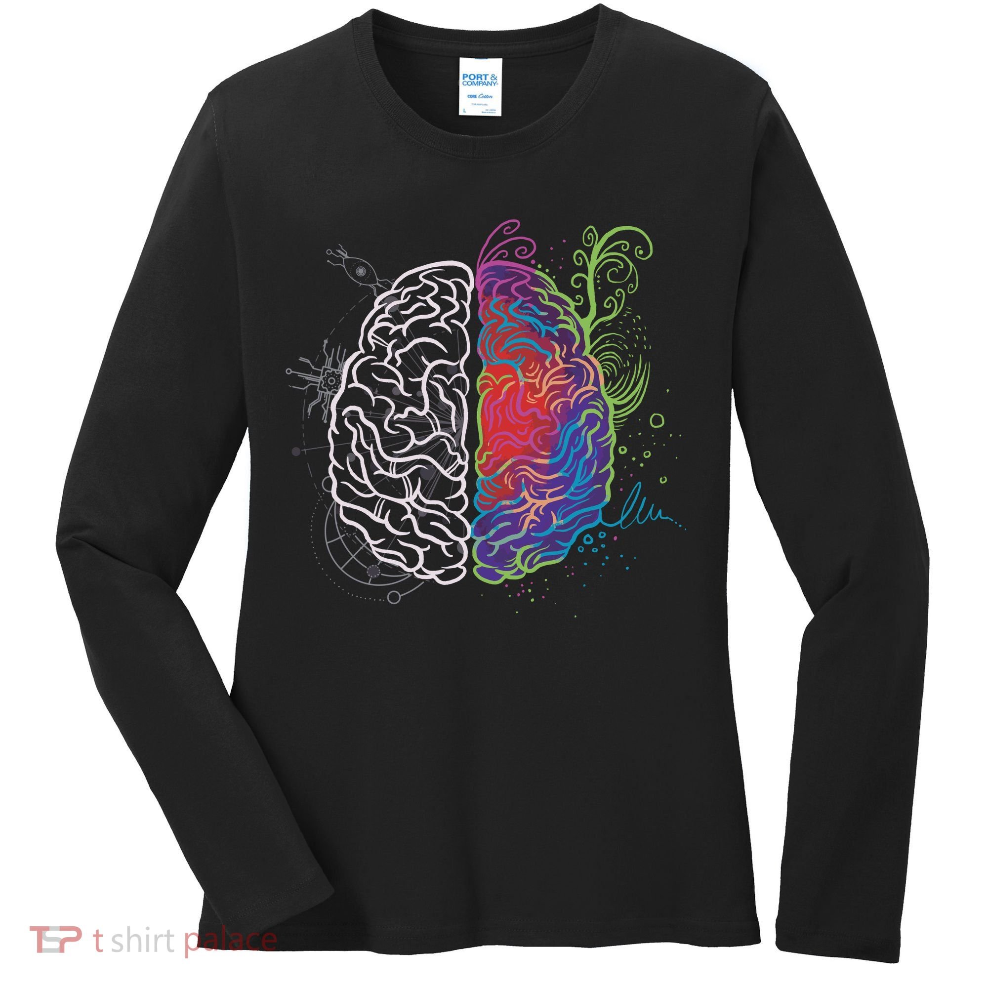 Artistic And Logical Brain Women's Long Sleeve Shirt