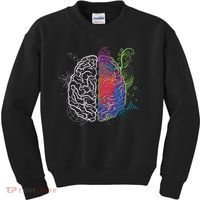 Artistic And Logical Brain Kids Sweatshirt thumb 0