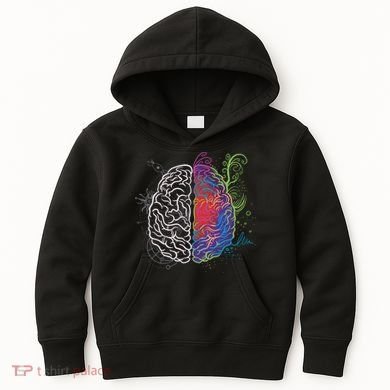 Artistic And Logical Brain Kids Hoodie
