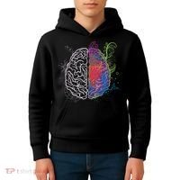 Artistic And Logical Brain Kids Hoodie thumb 4