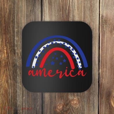America Rainbow USA Coaster