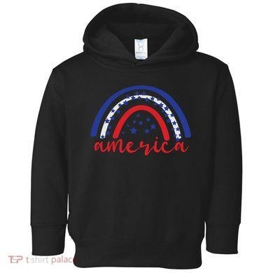 America Rainbow USA Toddler Hoodie