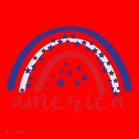 America Rainbow USA Santa Hat thumb 1