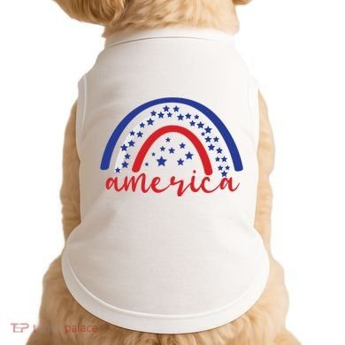 America Rainbow USA Doggie Tank