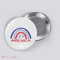 America Rainbow USA Button thumb 0