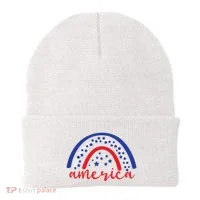America Rainbow USA Beanie thumb 0