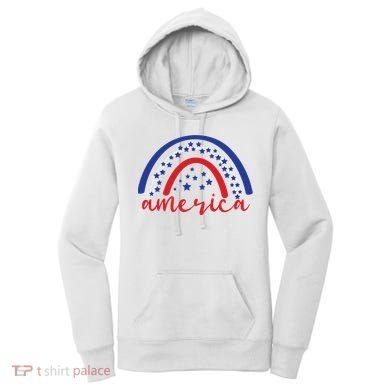 America Rainbow USA Women's Hoodie