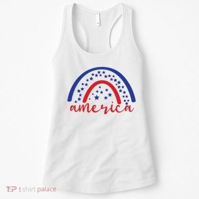 America Rainbow USA Women's Tank Top