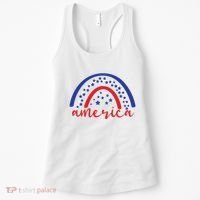America Rainbow USA Women's Tank Top thumb 0