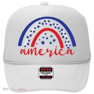 America Rainbow USA Hat