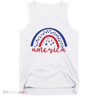 America Rainbow USA Tank Top