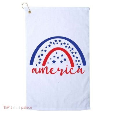 America Rainbow USA Golf Towel