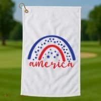 America Rainbow USA Golf Towel thumb 1