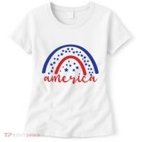America Rainbow USA Women's T-Shirt thumb 0