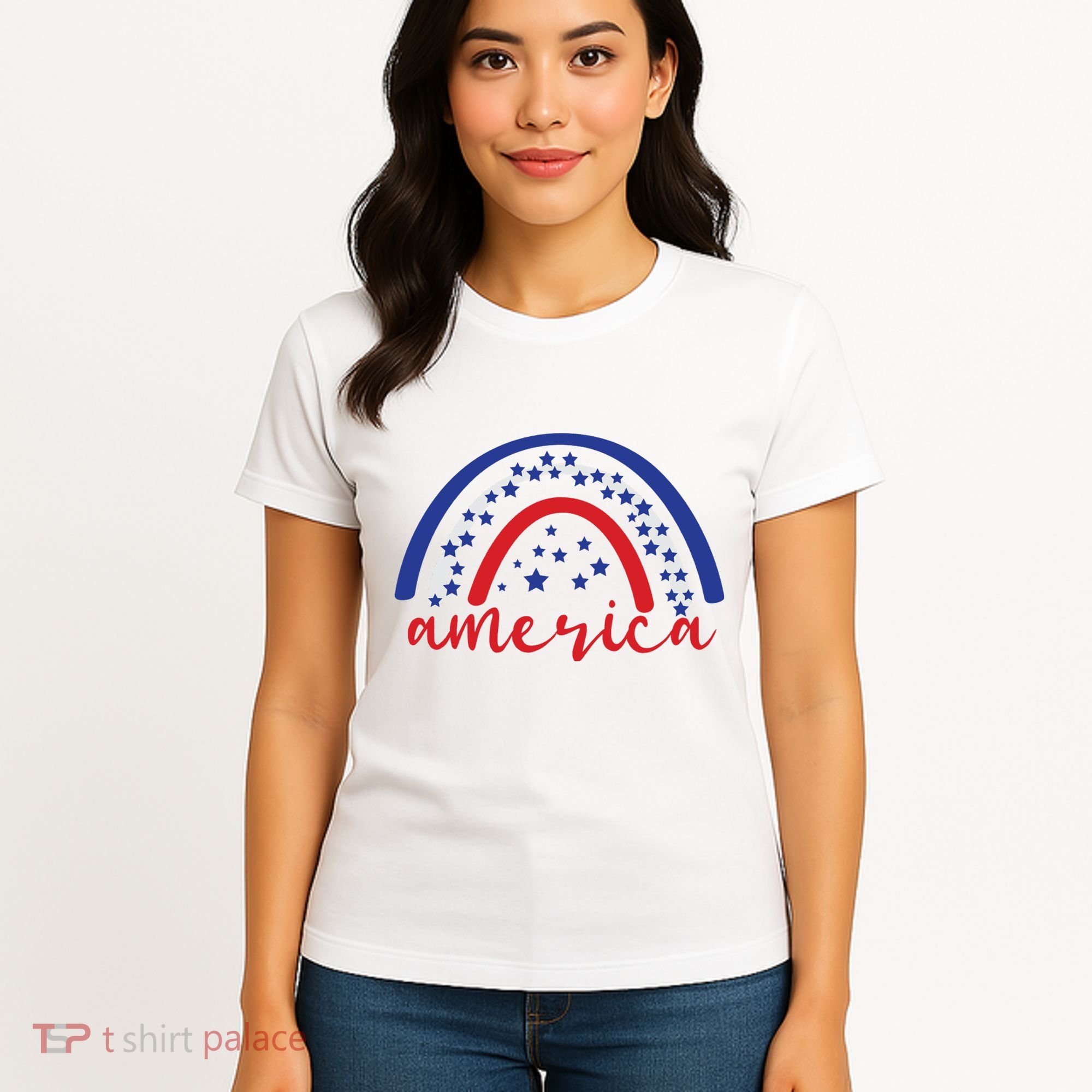 America Rainbow USA Women's T-Shirt
