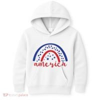America Rainbow USA Kids Hoodie thumb 0