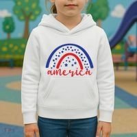 America Rainbow USA Kids Hoodie thumb 3
