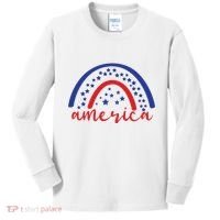 America Rainbow USA Kids Long Sleeve Shirt thumb 0