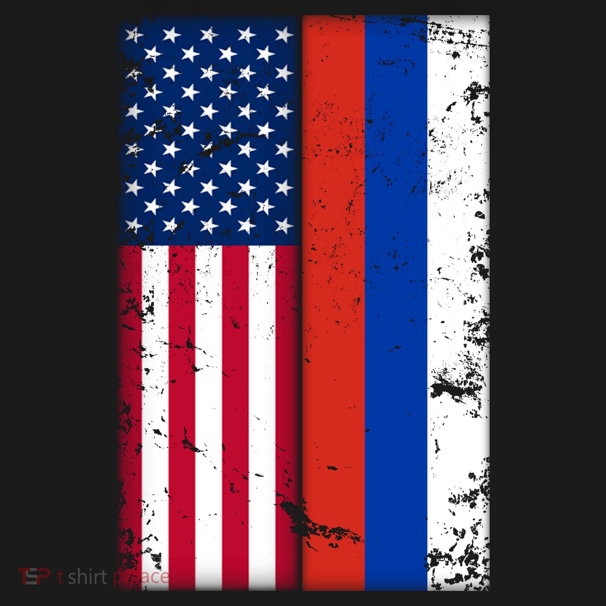 American Russia Vintage Flag Bucket Hat