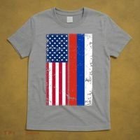 American Russia Vintage Flag T-Shirt thumb 5