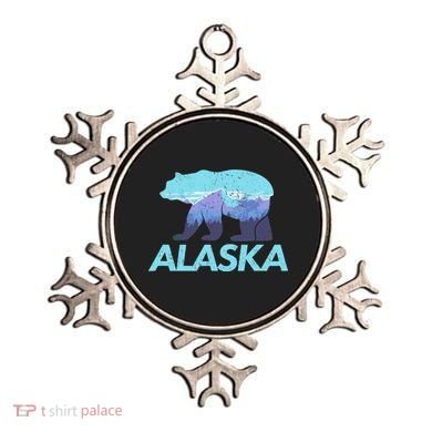 Alaska Retro Vintage Mountains & Outdoors Wilderness State Ornament