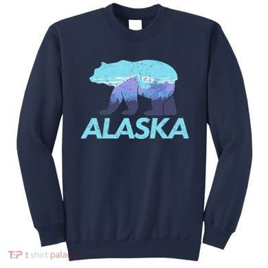 Alaska Retro Vintage Mountains & Outdoors Wilderness State Sweatshirt