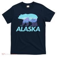 Alaska Retro Vintage Mountains & Outdoors Wilderness State T-Shirt thumb 0