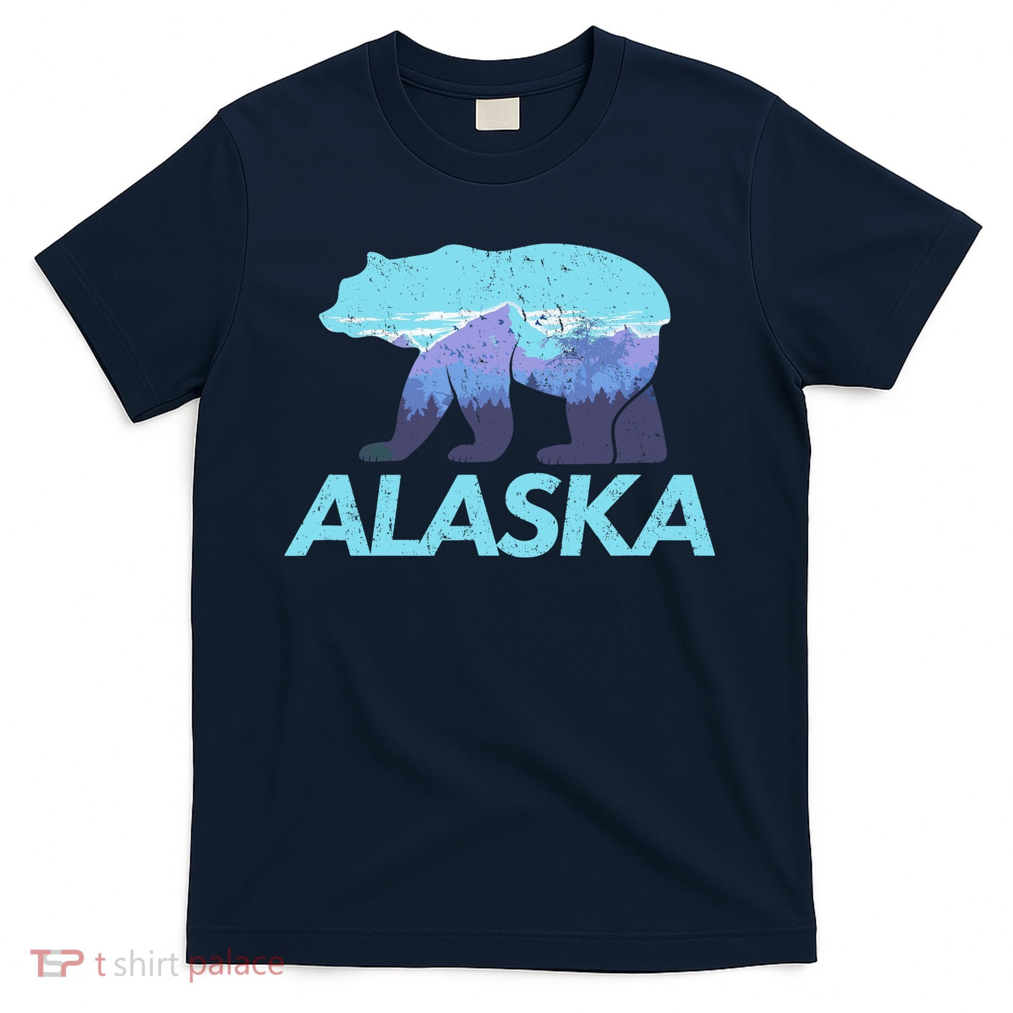 Alaska Retro Vintage Mountains & Outdoors Wilderness State T-Shirt