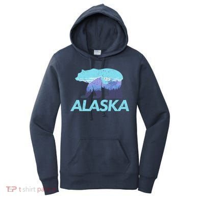 Alaska Retro Vintage Mountains & Outdoors Wilderness State Women's Hoodie