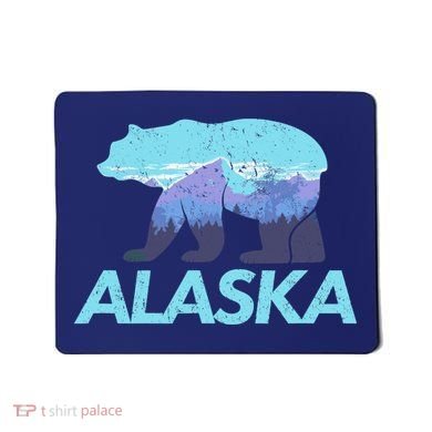 Alaska Retro Vintage Mountains & Outdoors Wilderness State Mousepad