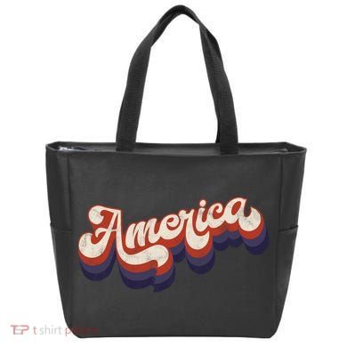 America Retro Vintage Tote Bag