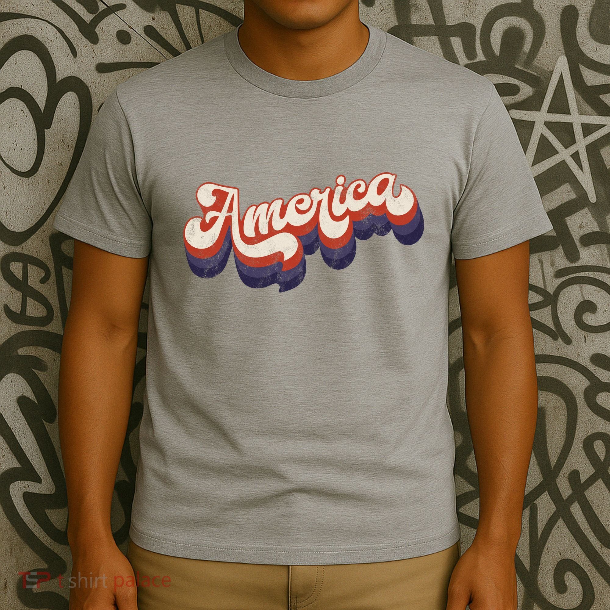 America Retro Vintage T-Shirt