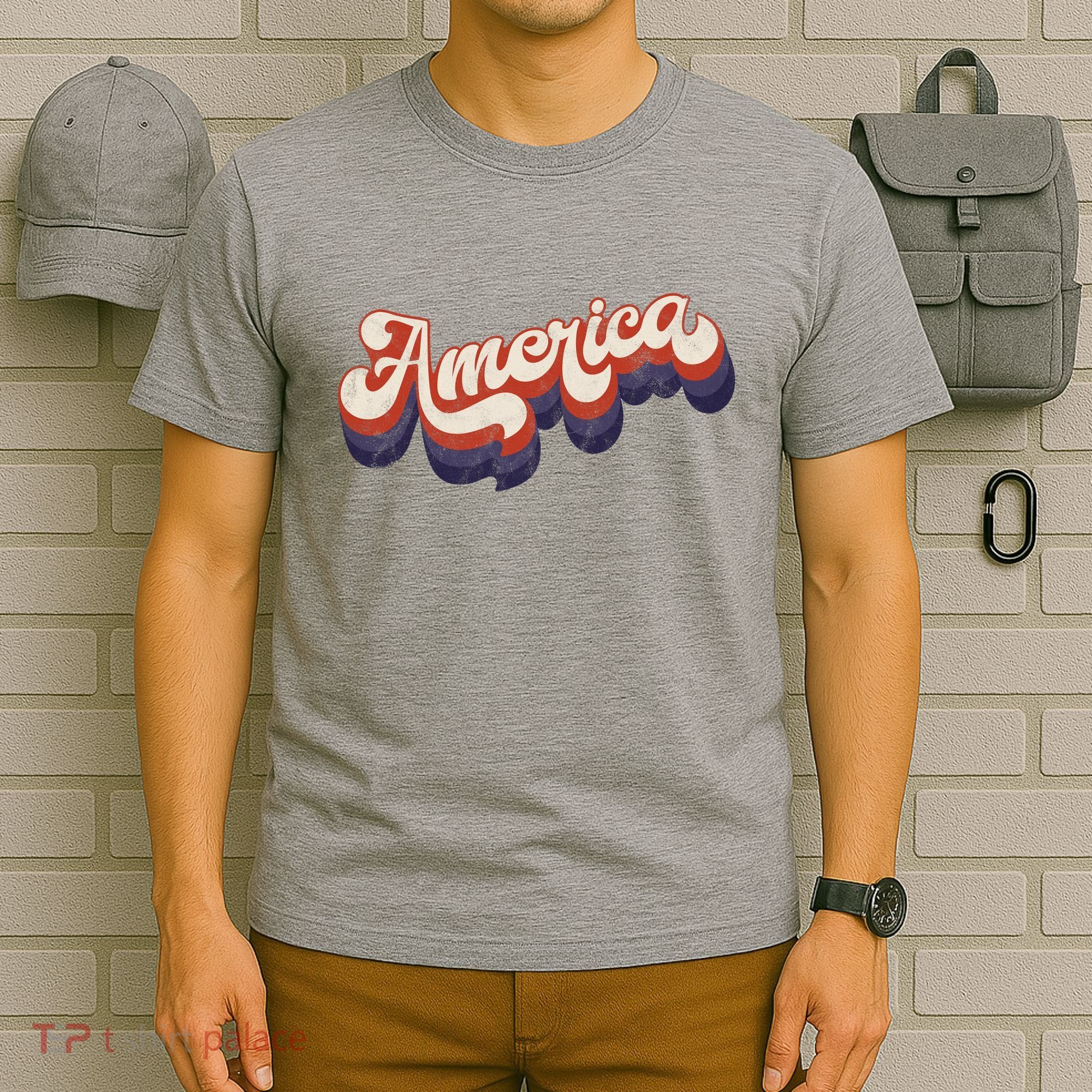 America Retro Vintage T-Shirt