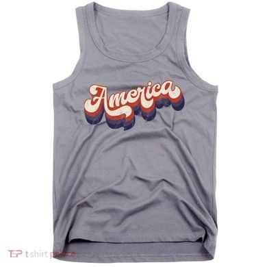 America Retro Vintage Tank Top