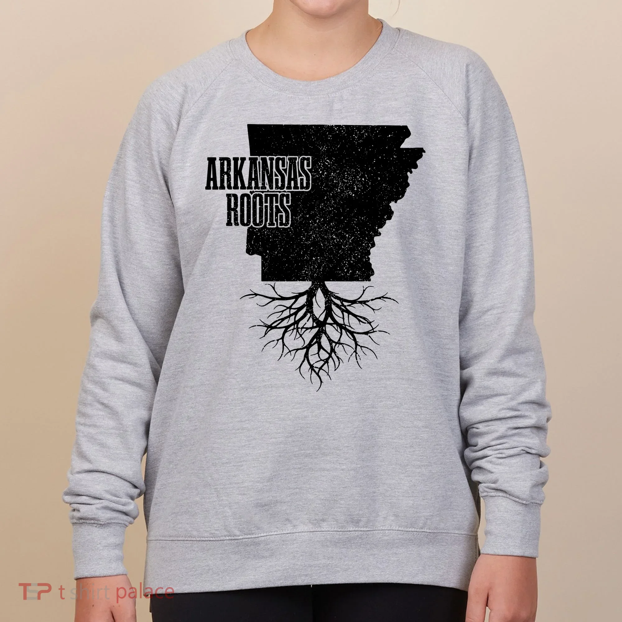 Arkansas Roots Vintage Pride State Map Gift Women's Sweatshirt