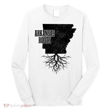 Arkansas Roots Vintage Pride State Map Gift Long Sleeve Shirt