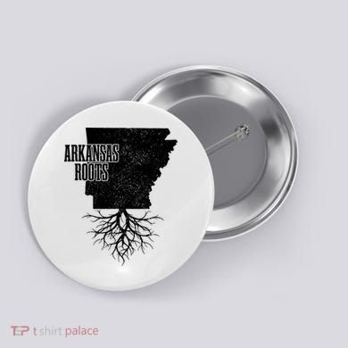 Arkansas Roots Vintage Pride State Map Gift Button