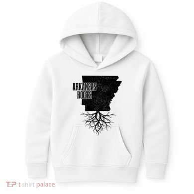 Arkansas Roots Vintage Pride State Map Gift Kids Hoodie