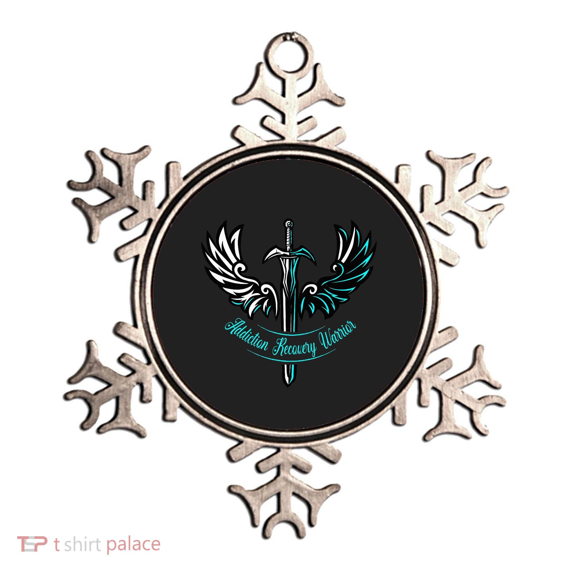 Addiction Recovery Warrior Celebrate Recovery Awareness Ornament