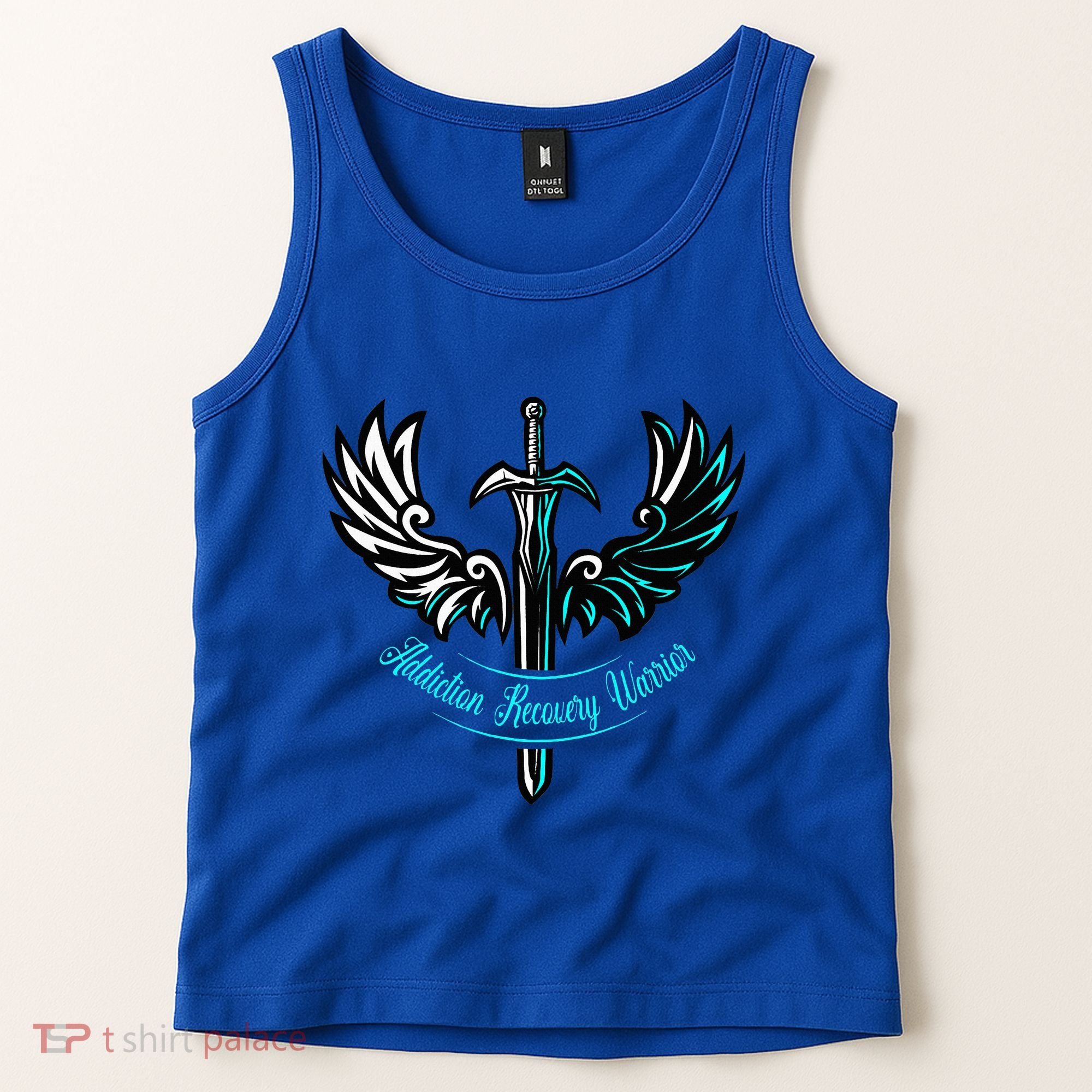 Addiction Recovery Warrior Celebrate Recovery Awareness Tank Top