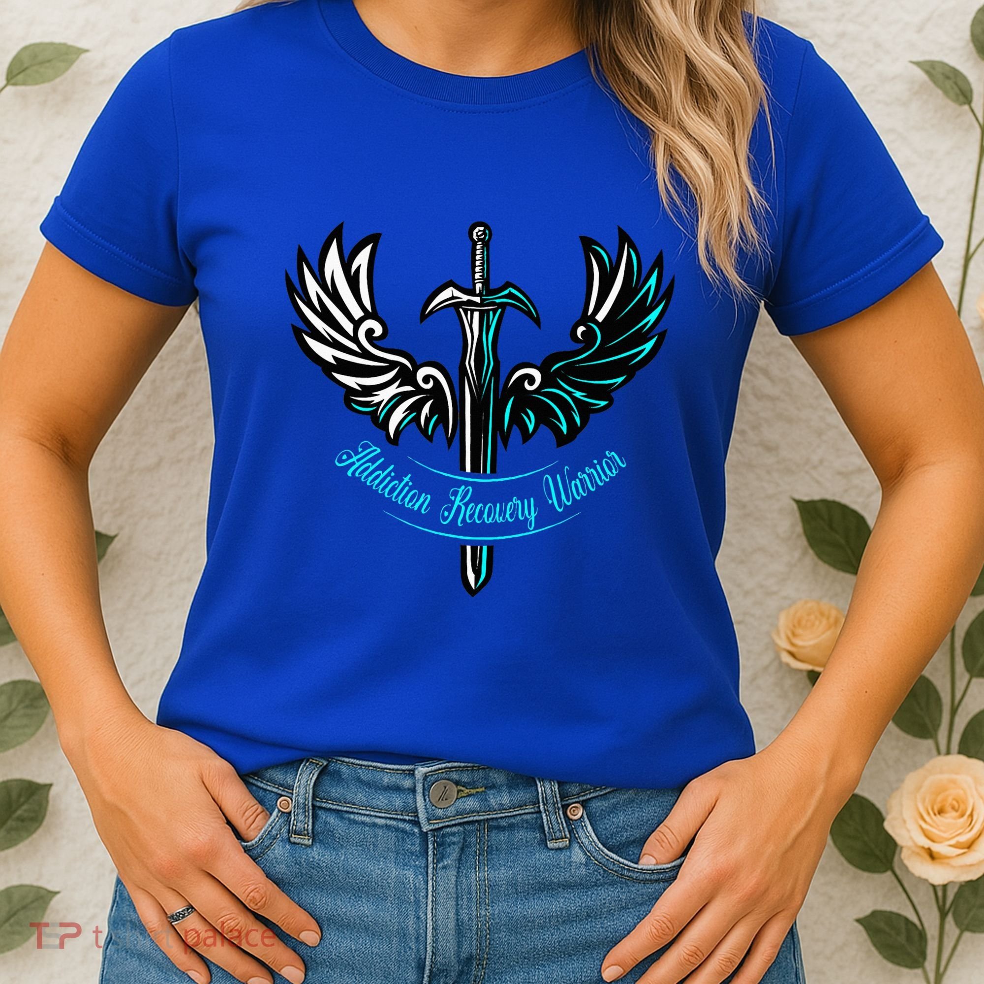 Addiction Recovery Warrior Celebrate Recovery Awareness Women's T-Shirt