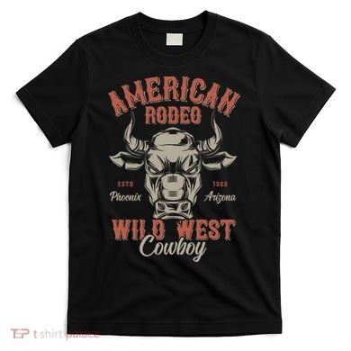 American Rodeo Wild West Cowboy T-Shirt