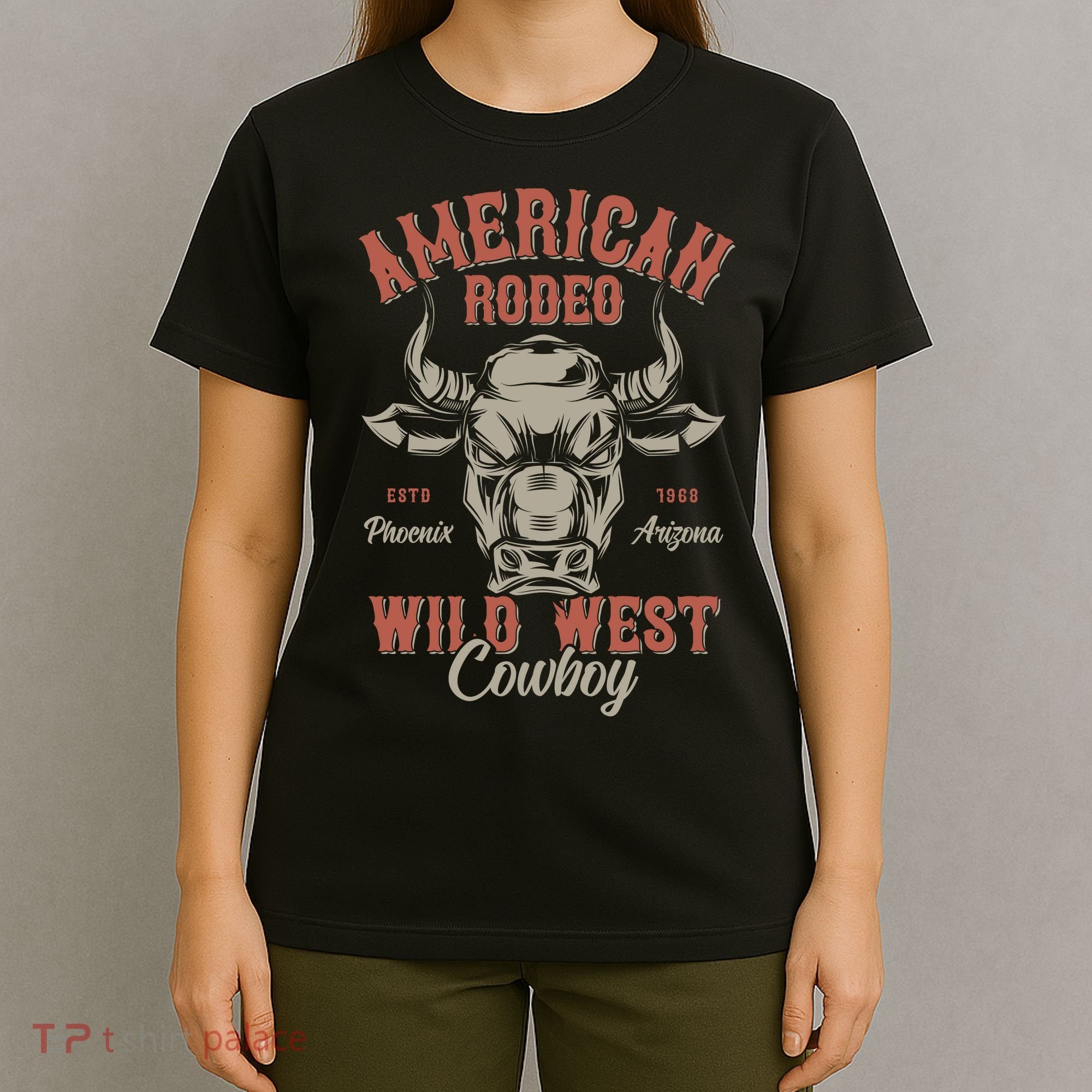 American Rodeo Wild West Cowboy T-Shirt