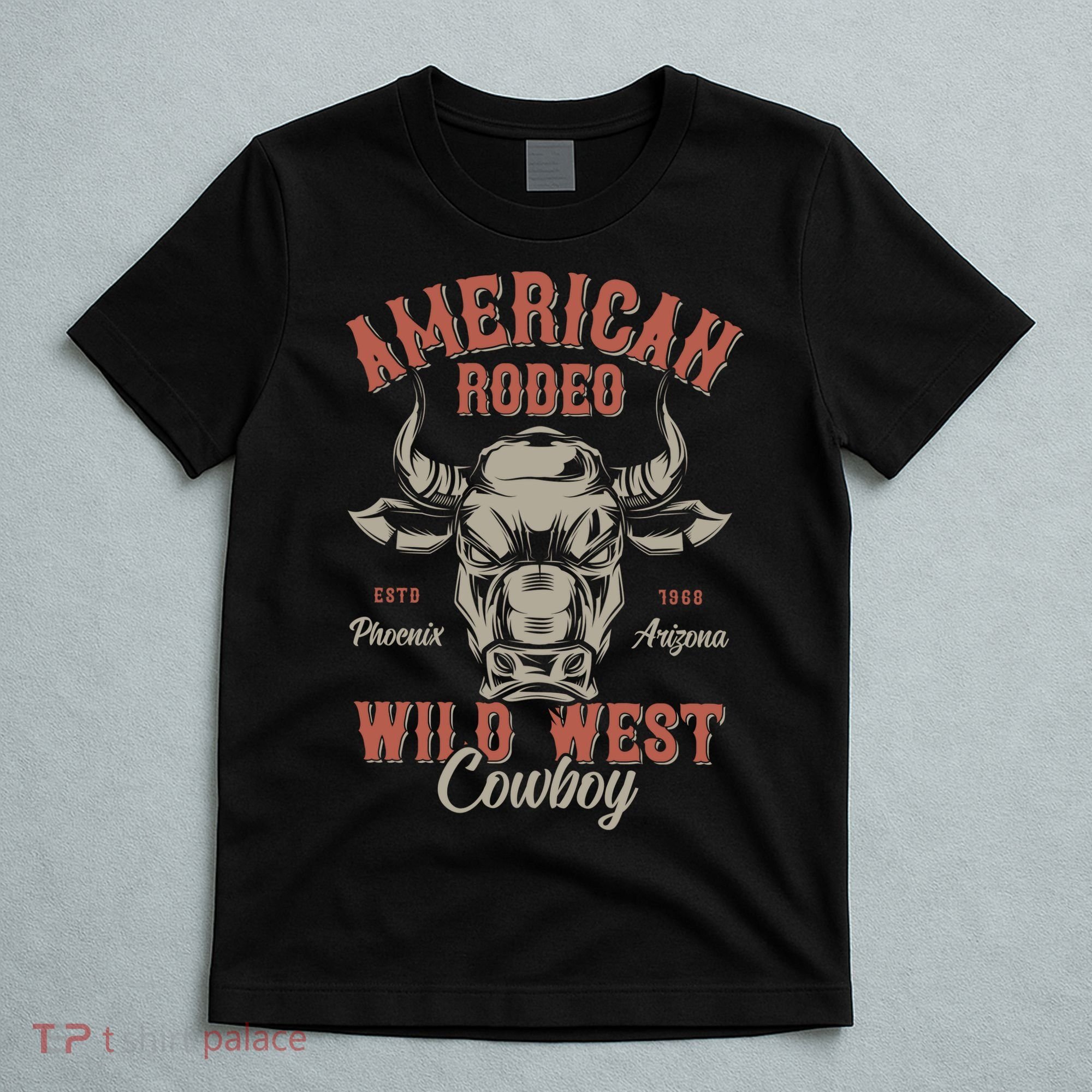 American Rodeo Wild West Cowboy T-Shirt