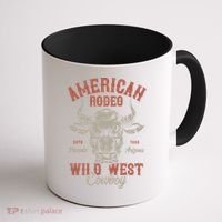 American Rodeo Wild West Cowboy Coffee Mug thumb 1