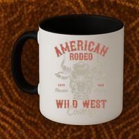 American Rodeo Wild West Cowboy Coffee Mug thumb 2