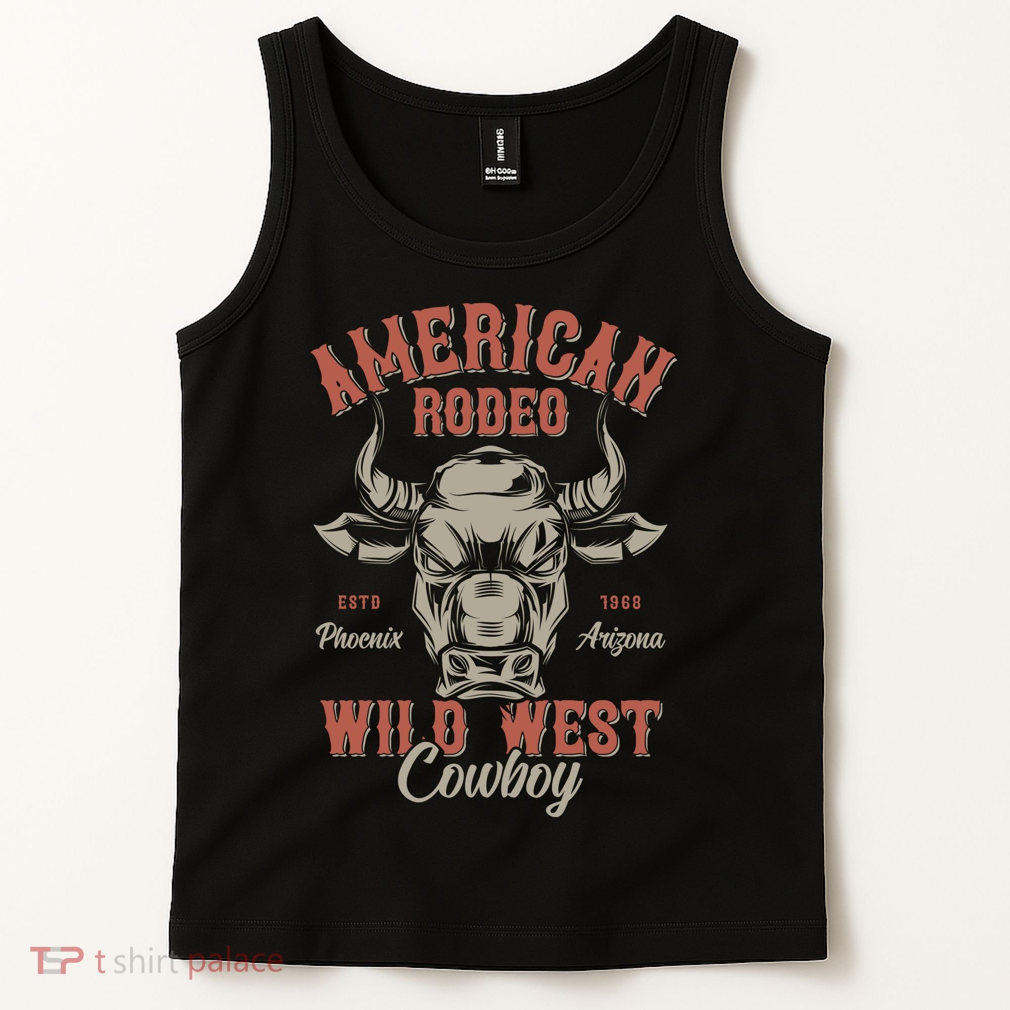 American Rodeo Wild West Cowboy Tank Top
