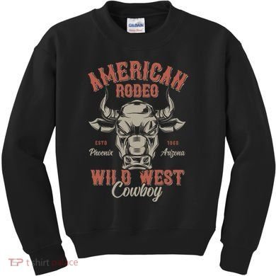 American Rodeo Wild West Cowboy Kids Sweatshirt