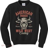 American Rodeo Wild West Cowboy Kids Sweatshirt thumb 0